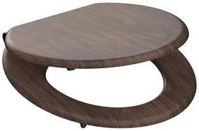 SCHÜTTE DARK WOOD MDF finoman záródó WC-ülőke