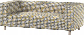 Klippan 2 személyes kanapé huzat Ikea kék-sárga kockás