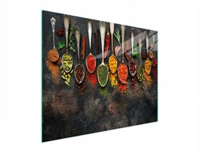 Üveg Vágódeszka 52x40 Fűszerek Edzett Üveg