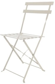 Összecsukható bisztró szék, bézs színű, 44 cm