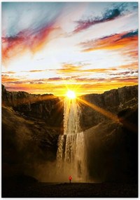 Poszterek 70x100 Naplemente Vízesés