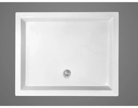 EVA 80x120x14 cm szögletes, téglalap alakú, akril zuhanytálca