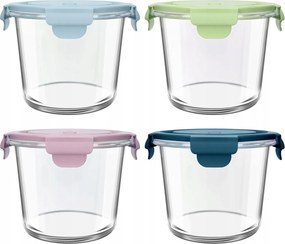 4× 710 ml-es üvegtartályok Uhapeer fedéllel