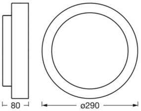 Osram - Mennyezeti lámpatest ORBIS MADRID 2xE27/10W/230V, átm. 29 cm, fa dekor