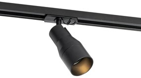 Modern sínrendszer 5 spotlámpával fekete 1 fázisú - Iconic Kohua