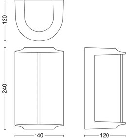 Philips - LED Kültéri fali lámpa REESE LED/4,3W/230V 2700K IP44