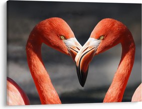 Két szerelmes flamingó képe (70x50 cm)