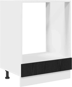 vidaXL Függő szekrény tárolóval Fekete tölgy 60 x 46 x 81,5 cm Faanyag
