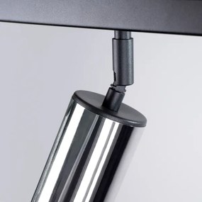 Sollux SL.1371 - Spotlámpa WINX 4xGU10/10W/230V fekete/króm