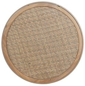 Natúr színű rattan kerek dohányzóasztal ø 70 cm – Ixia