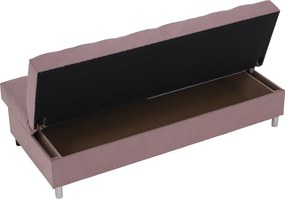 Kihúzható kanapé, rózsaszín, ALADA