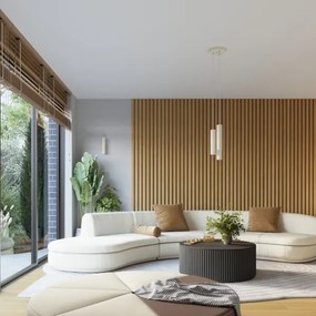 Sollux SL.1653 - Fali lámpa KARBON 2xGU10/10W/230V krémes