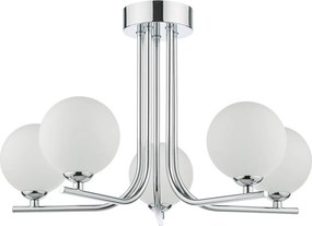 Dar Lighting modern mennyezeti lámpa cradle fehér csiszolt króm darcra5450-02