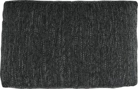 Sarokülőgarnitúra, fekete/fekete melír, TRAMP