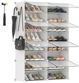 BOXIFY moduláris polc rekeszekkel, fehér