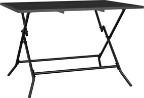 vidaXL antracit acélhálós összecsukható kerti asztal 110 x 80 x 72 cm