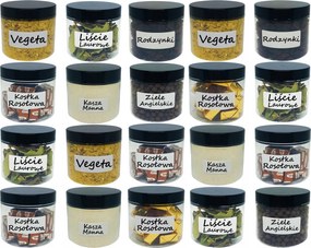 Ételtároló edények 200ml műanyag befőttes üveg fűszerek 0,2l 20 db Ajándék