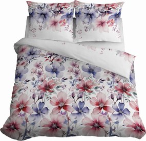 Pamut ágyneműhuzat 220x200cm Virágok Többszínű