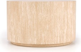 Novula kerek dohányzóasztal 60 cm - travertin