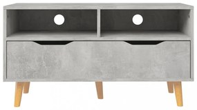 betonszürke szerelt fa TV-szekrény 90 x 40 x 48,5 cm