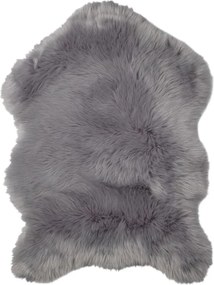 Puha Szürke Műbőr Bárányszőnyeg Szürke Lábtartó Ágytakaró