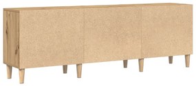 TV Állvány Sötét tölgy színben - 150x30x50 cm - Mérnöki fából készült