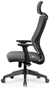 Ello ergonomikus szövet irodai forgószék deréktámasszal, fejtámasszal