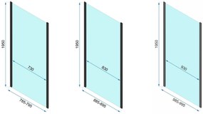 Rea Rapid Swing, sarok zuhanykabin 90 (ajtó) x 80 (fal), 6mm átlátszó üveg, króm profil, KPL-K1606