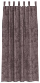 Bársonyfuggyony 2 db Gombfüllel Barna 245x140 cm