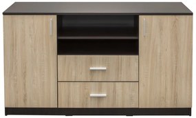 Ponte Komód 2 ajtós + 2 fiókos Dark sonoma - Sonoma