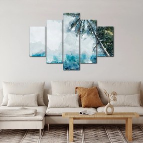 Egy pálmafa képe a tenger felett (150x105 cm)