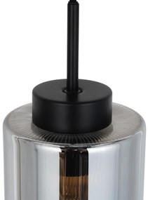 Art Deco lógólámpa fekete füstüveggel - Laura