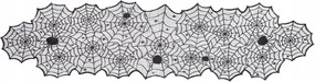 Halloween Pókhálós Csipke Futófelület 45cm/183cm Fekete