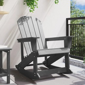 Adirondack hintaszék Világosszürke 73.5x92x90 cm HDPE