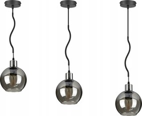 Üveg Függő Lámpa Csillár Spline Króm Gömb