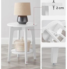 KAEL fehér oldalsó asztal