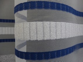 Mg Függöny 352870 Fehér sötétkék 250cm pol 0,5m