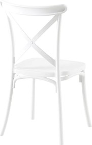 Rakásolható szék, fehér, SAVITA