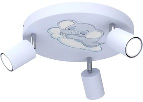 Gyerek spotlámpa FUN 3xGU10/8W/230V kék/elefánt