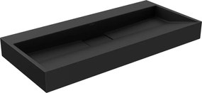 Mexen Ava konglomerát mosdó pult fölötti szereléssel B/O 100 x 46 cm, fekete - 23011070