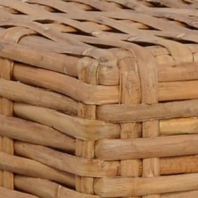 Természetes rattan lábtartó párnával