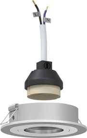 vidaXL Spotlámpa 6 pcs Ezüst 9 x 9 x 2 cm Alumínium