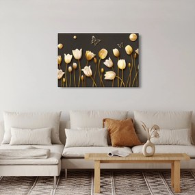 Kép - Tulipánok - absztrakt (90x60 cm)