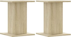 vidaXL 2 db sonoma tölgy szerelt fa növénytartó állvány 30x30x40 cm