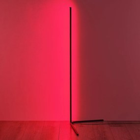 Fekete LED állólámpa (magasság 141 cm) Level – Trio