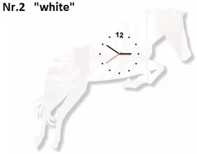 Ló nappali falióra Fehér