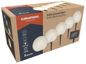 Grundig - KÉSZLET 5x LED RGBW  Napelemes lámpa LED/3,2V IP44