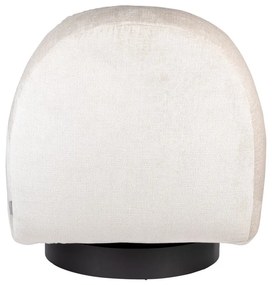 Krémszínű bársony fotel Eden – Zuiver