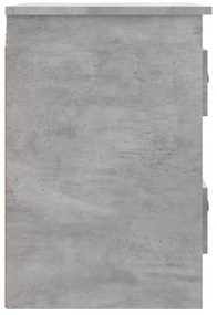 2 db betonszürke falra szerelhető éjjeliszekrény 41,5x36x53 cm