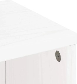 5 db fehér tömörfa fenyőfa oldalsó szekrény ODDA 40x24x79 cm